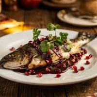 Trout with Pomegranate Sauce