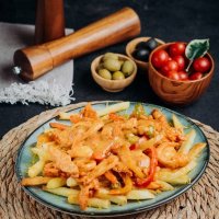 Çili fries toyuq
