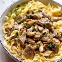 Beef stroganoff