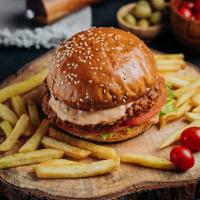 Mexican chili burger