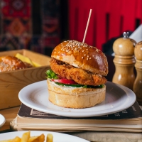 Crispy chickenburger