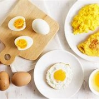 Fried eggs, Omelette, Boiled eggs