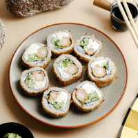 Bonito roll with shrimp