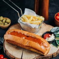 BBQ hot dog