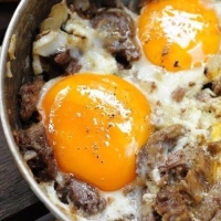 Ət Qovurması Yumurtalı