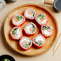 California roll with salmon