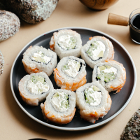 Sunrise shrimp roll