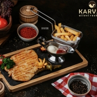 Toyuq langet qarnir ilə