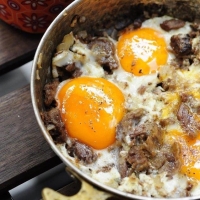 Ət Qovurması Yumurtalı