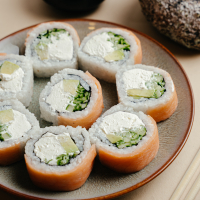 Sunrise salmon roll