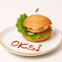 BURGER(toyuq əti ilə)