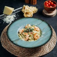 Krevetli Fettuçini