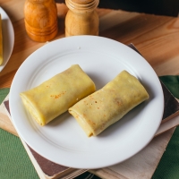 Pancakes with curd
